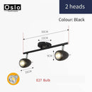 Barre spots LEDs arrondis ajustables Windows