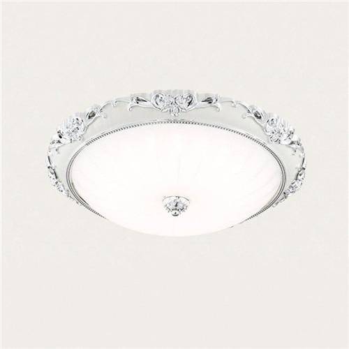 Plafonnier LED en acrylique rond avec dorures