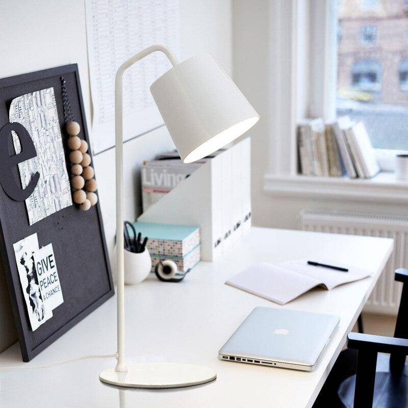 Lampe de bureau moderne à LED avec abat-jour en métal coloré Study - vue 3 sur 8