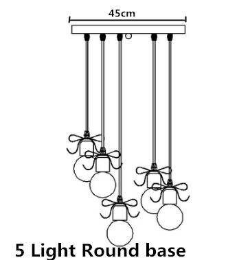 Suspension design en métal avec noeud - vue 12 sur 12