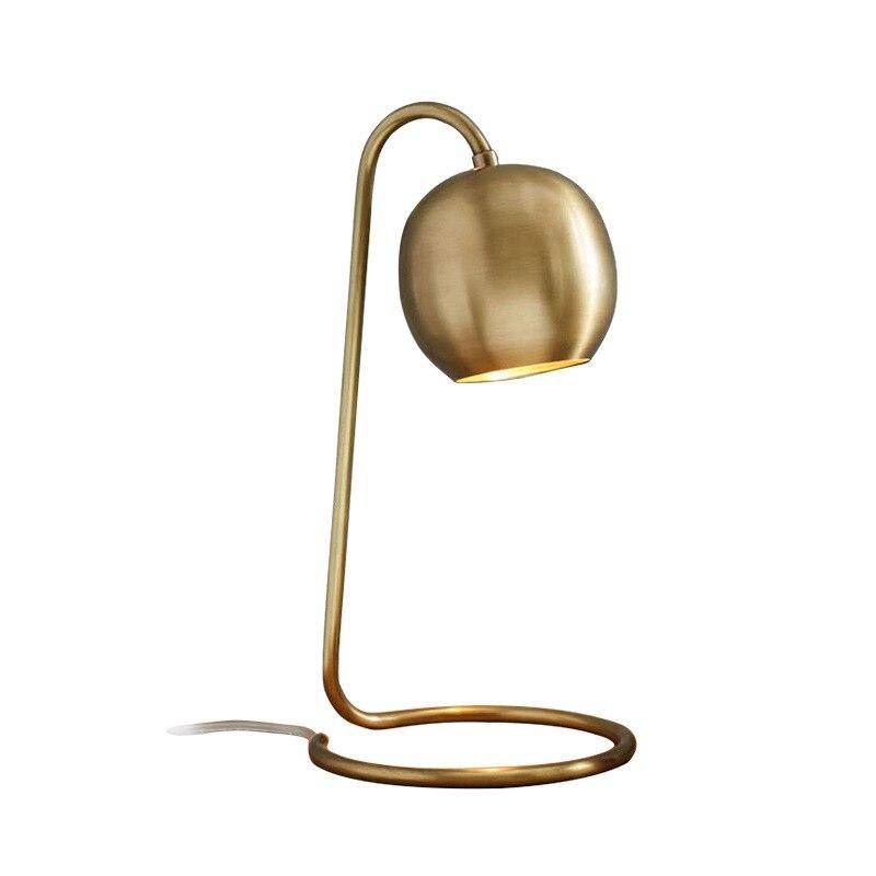 Lampe à poser design à LED dorée avec abat-jour métal Loft - vue 6 sur 6