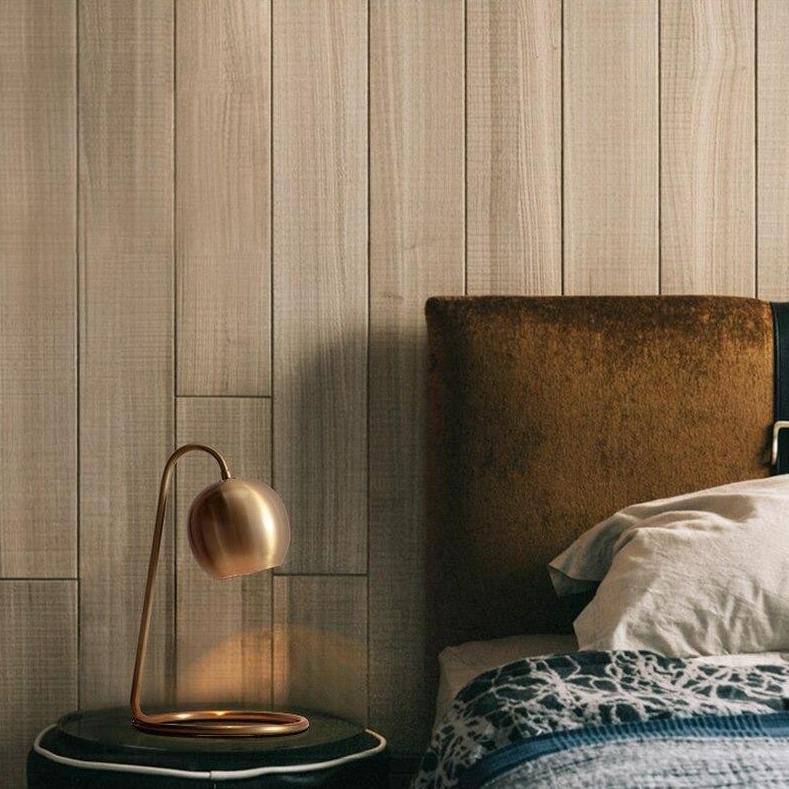 Lampe à poser design à LED dorée avec abat-jour métal Loft - vue 5 sur 6
