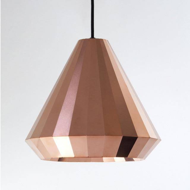 Suspension design rose gold de différentes formes droites Loft - vue 4 sur 7