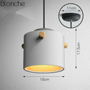 Suspension moderne LED au style macarons colorés