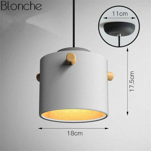 Suspension moderne LED au style macarons colorés