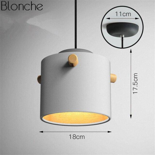 Suspension moderne LED au style macarons colorés - vue 10 sur 16