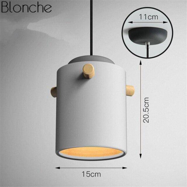 Suspension moderne LED au style macarons colorés - vue 16 sur 16