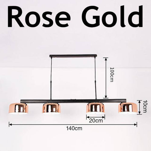Lustre moderne avec abat-jour chromé