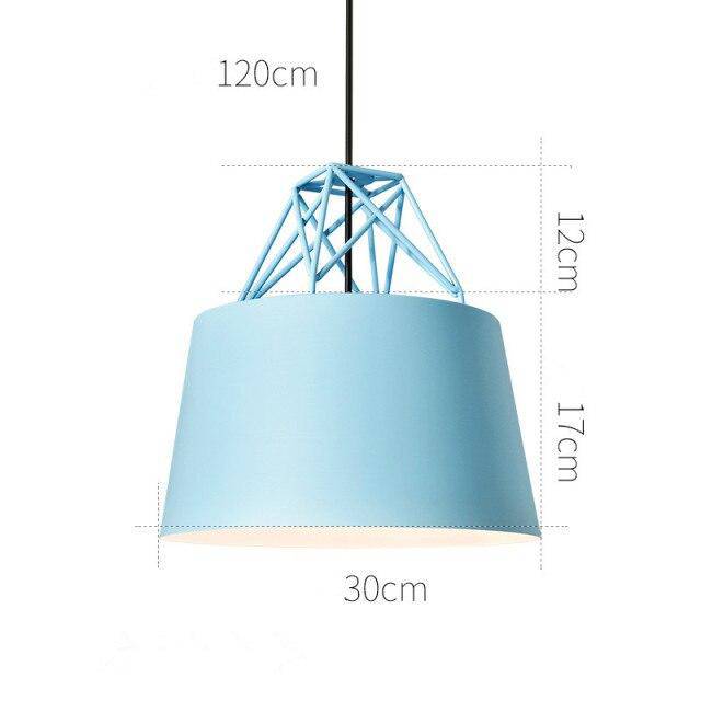 Suspension design à LED avec abat-jour en métal coloré Morning - vue 7 sur 8
