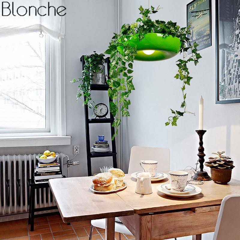 Suspension moderne arrondie pour plante Pot - vue 4 sur 8