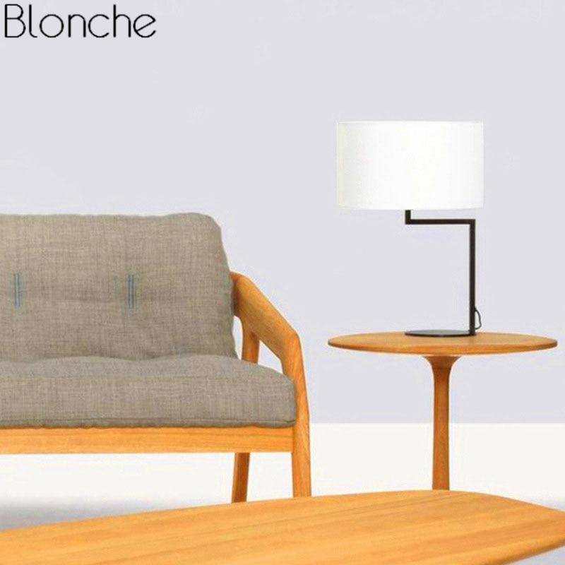 Lampe à poser à LED avec abat-jour arrondi Cloth - vue 3 sur 9