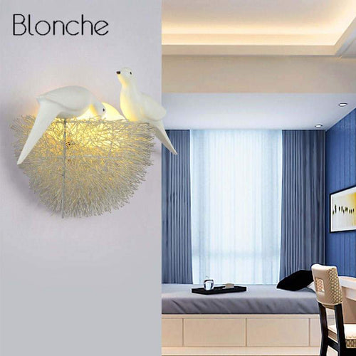 Applique LED en forme de nid d'oiseaux - vue 3 sur 8