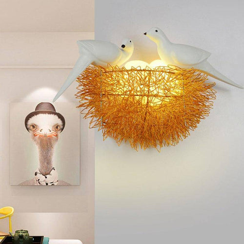 Applique LED en forme de nid d'oiseaux - vue 4 sur 8