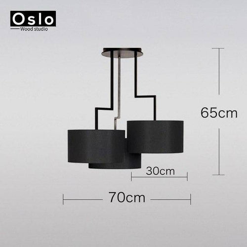 Lustre design LED avec abat-jours American