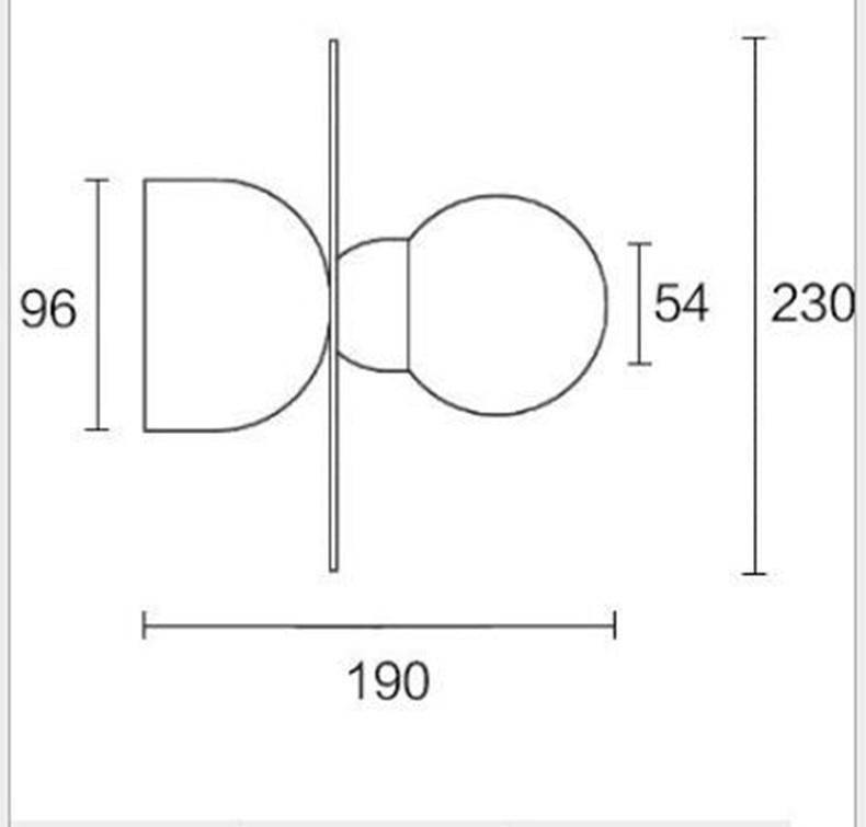 Applique LED rond dorée Art style