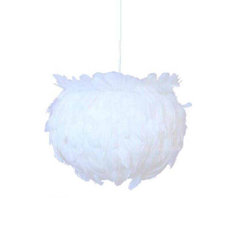 Suspension à plûmes LED blanche design Loft - vue 5 sur 5