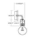 Simplistic wood and metal wall light