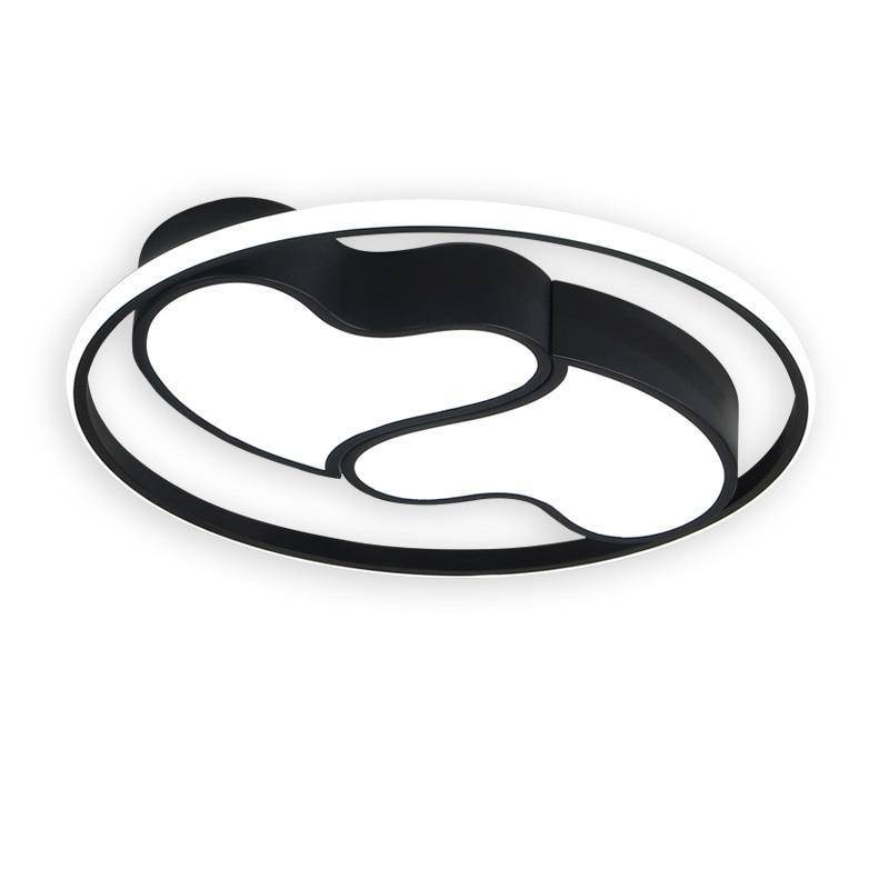 Plafonnier design LED coeurs encerclés noir et blanc Bwart - vue 6 sur 7