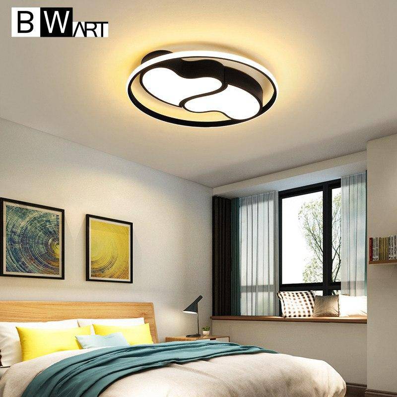 Plafonnier design LED coeurs encerclés noir et blanc Bwart - vue 4 sur 7