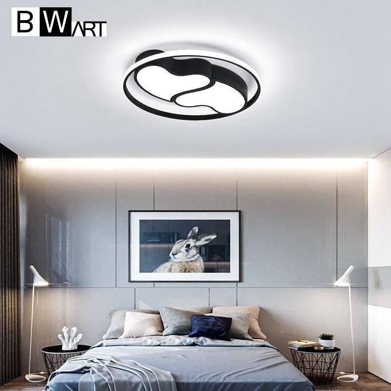 Plafonnier design LED coeurs encerclés noir et blanc Bwart - vue 3 sur 7