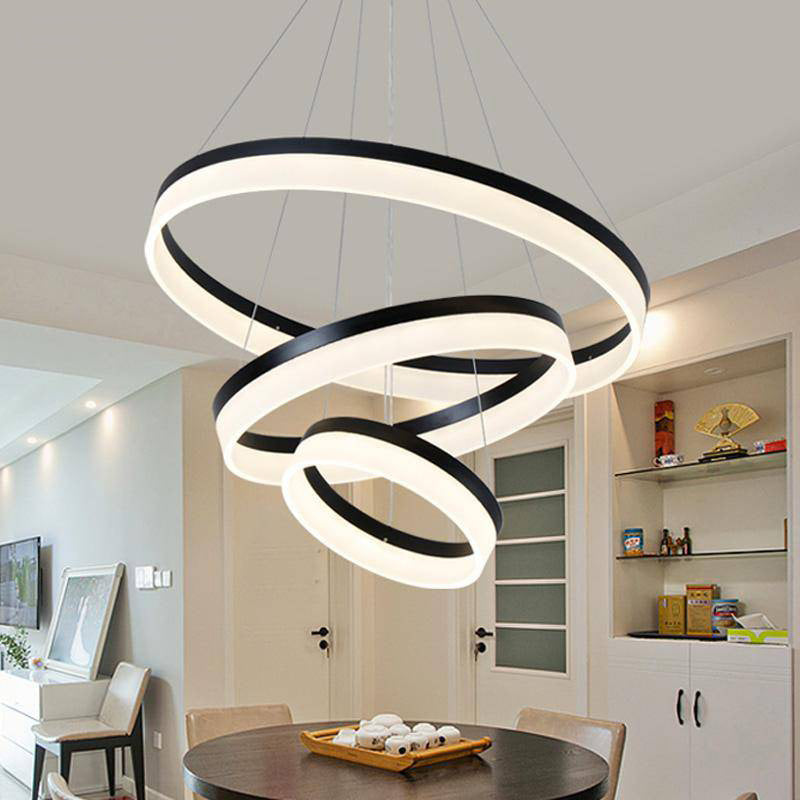 Acheter Lustre de salle à manger en forme de feuille de Lotus, design  moderne et Simple, avec projecteur, luminaire décoratif d'intérieur, idéal  pour une salle à manger ou une fenêtre