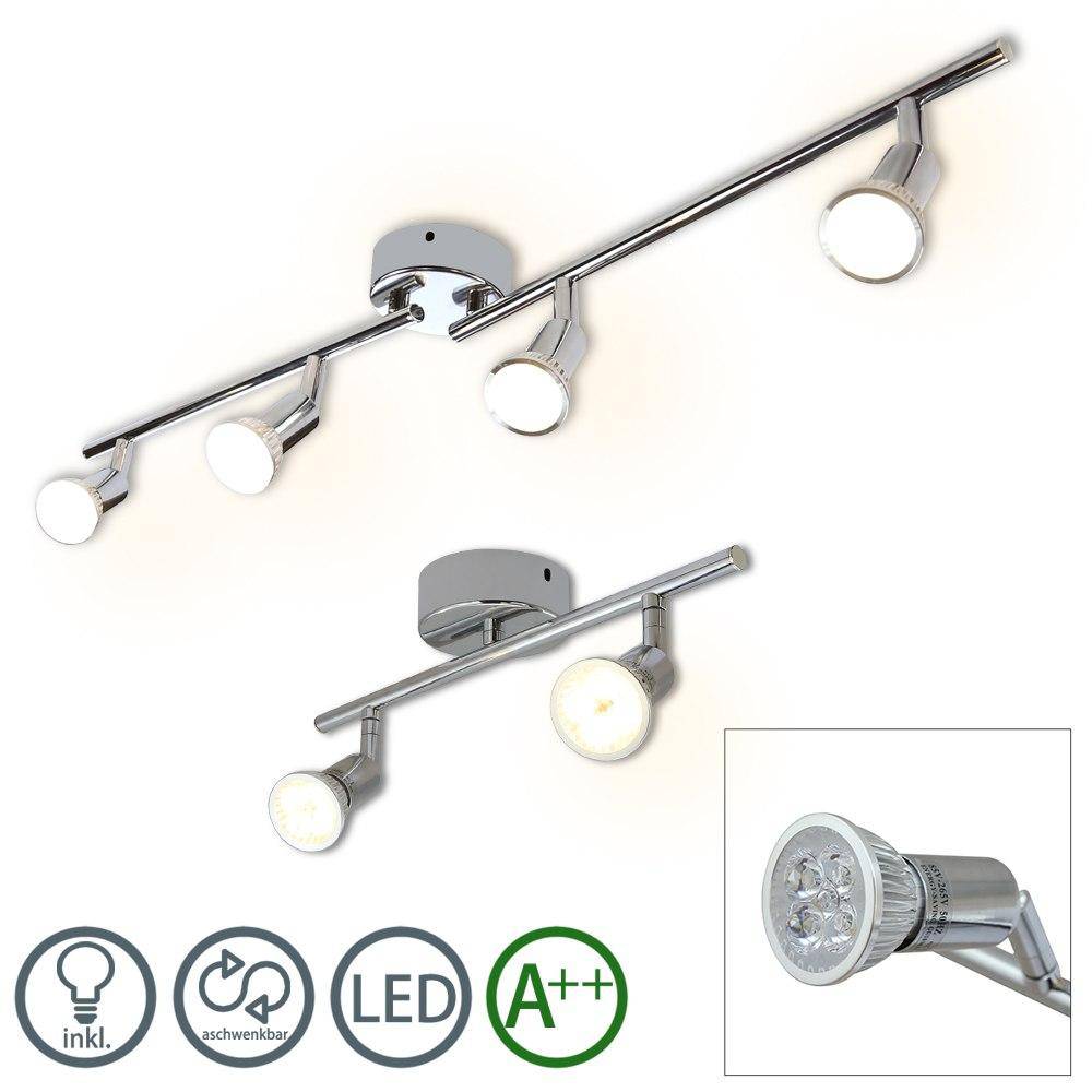 Plafonnier chromé barre à spots LED Indoor - vue 7 sur 11