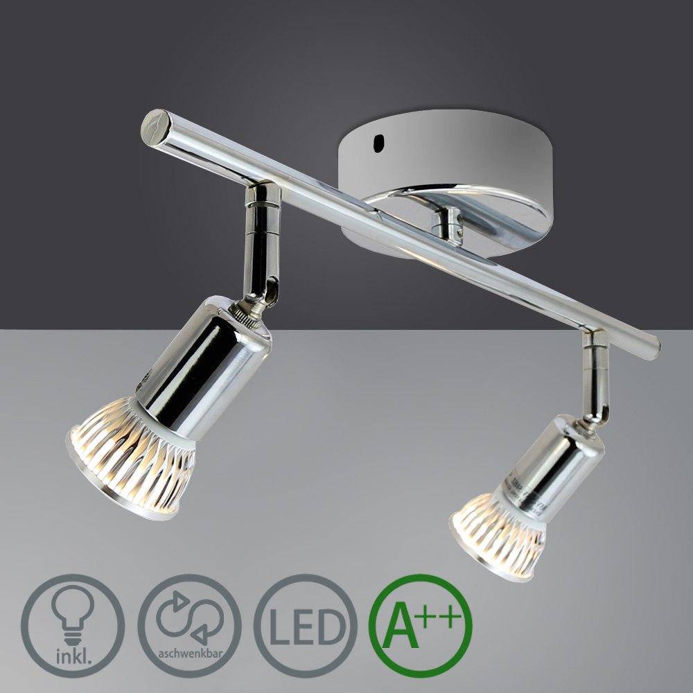 Plafonnier chromé barre à spots LED Indoor - vue 8 sur 11
