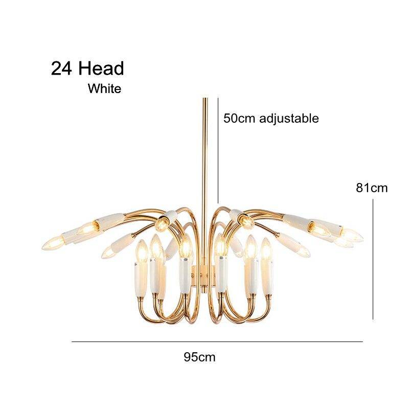 Lustre design bras arrondi doré Head - vue 6 sur 5