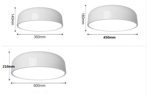 Plafonnier design en aluminium à LED arrondi Smithfield