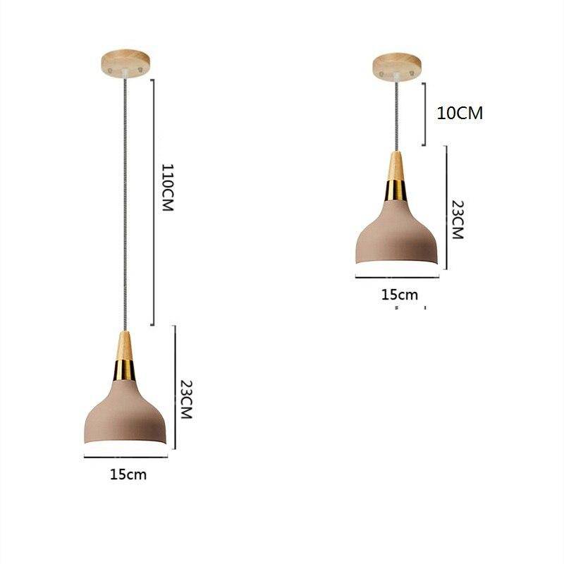 Suspension design LED avec abat-jour en métal khaki doré style Casa - vue 4 sur 4