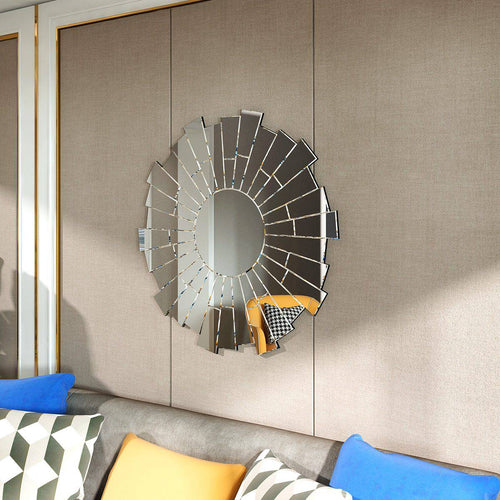 Miroir mural rond design Stylish - vue 7 sur 7
