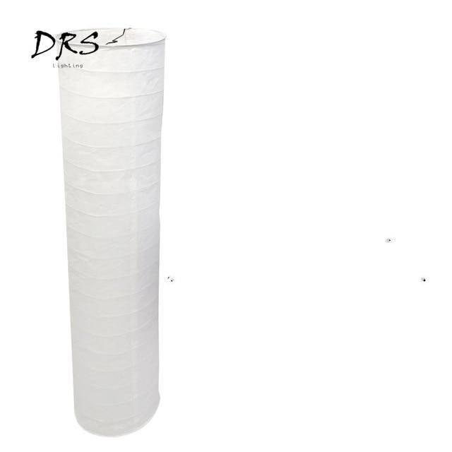 Lampadaire moderne avec abat-jour cylindrique en en papier Floor - vue 5 sur 8