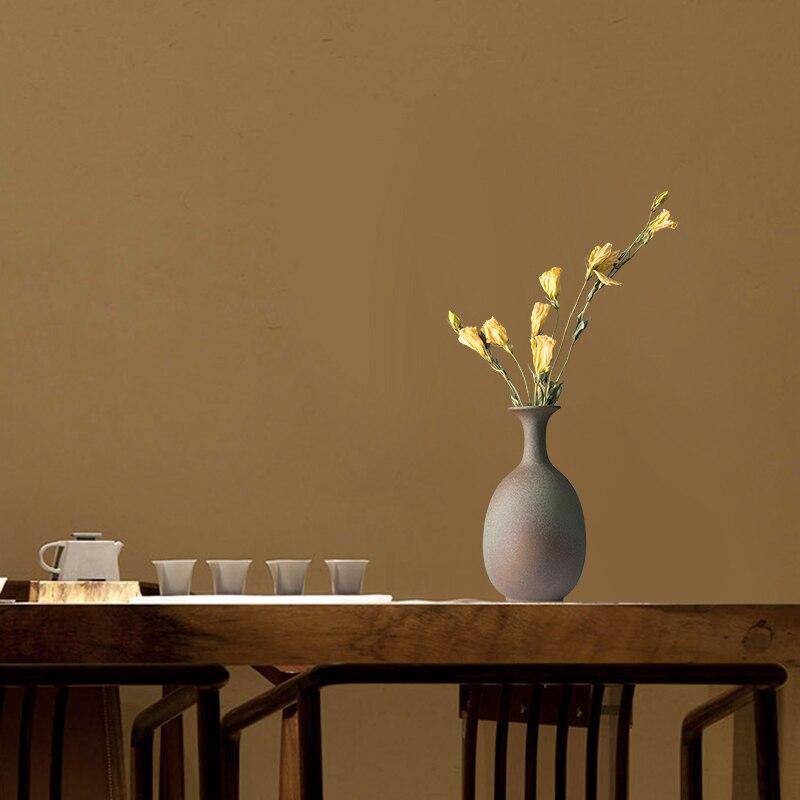 Vase style japonais en céramique arrondi - vue 3 sur 5
