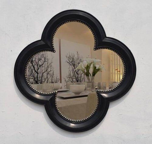 Miroir mural décoratif trèfle à 4 feuilles rétro - vue 14 sur 16
