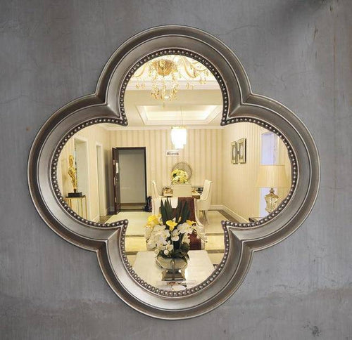 Miroir mural décoratif trèfle à 4 feuilles rétro - vue 13 sur 16