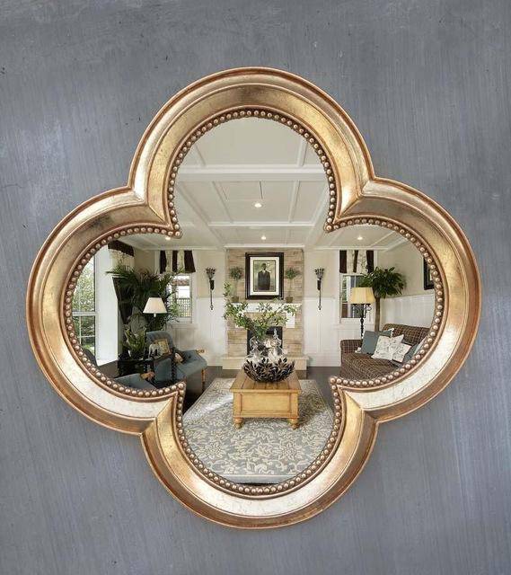 Miroir mural décoratif trèfle à 4 feuilles rétro - vue 6 sur 16