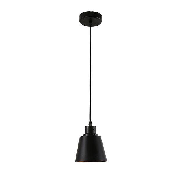 Suspension rustique avec base ronde en métal