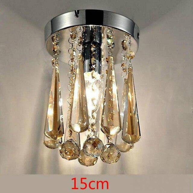 Plafonnier cristal à LED chromée - vue 3 sur 4