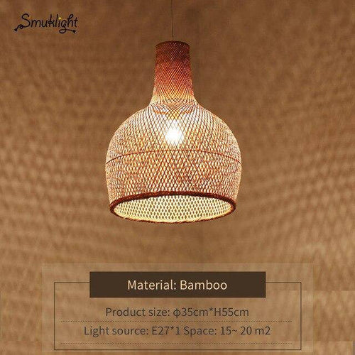 Suspension moderne forme en bambou Work