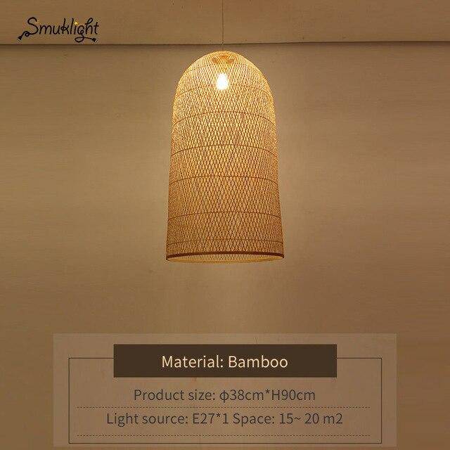 Suspension moderne forme en bambou Work - vue 4 sur 14