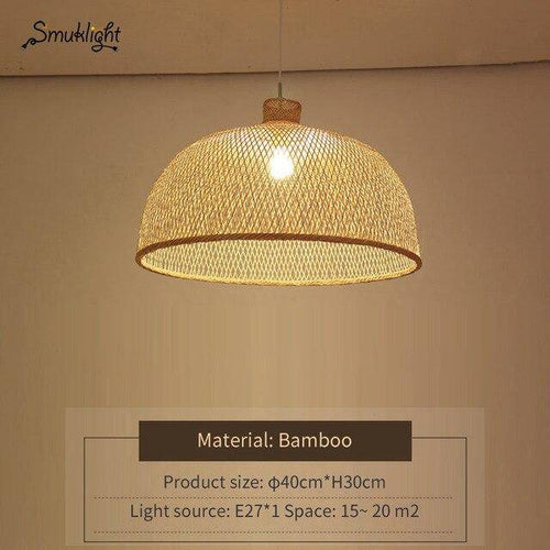 Suspension moderne forme en bambou Work