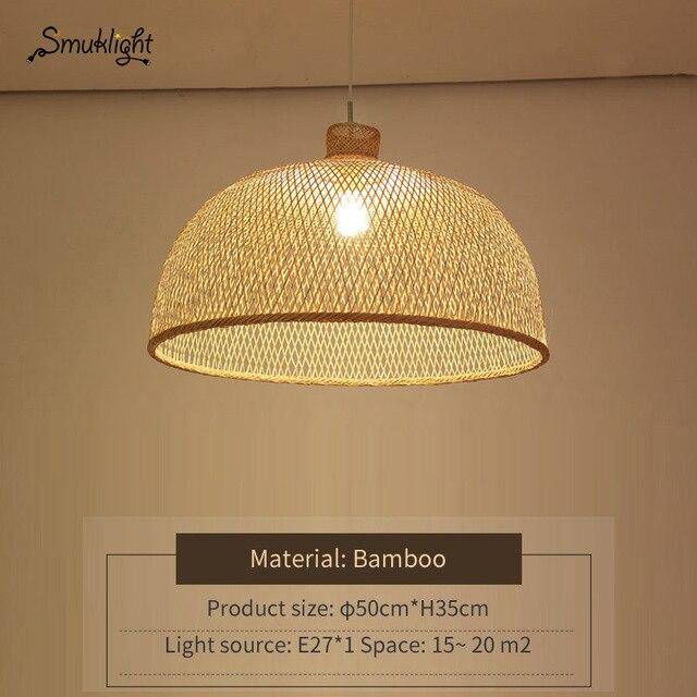 Suspension moderne forme en bambou Work - vue 7 sur 14