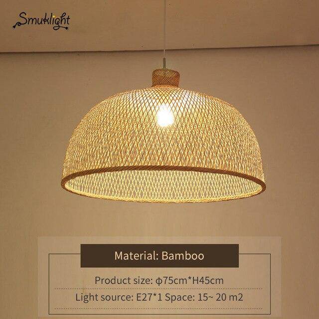 Suspension moderne forme en bambou Work - vue 6 sur 14