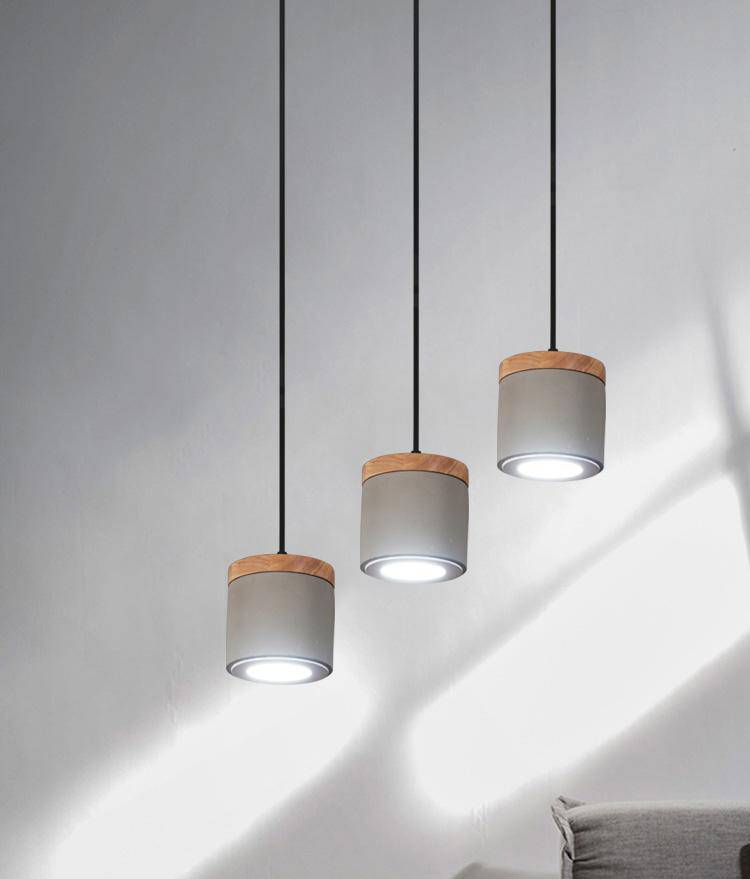 Suspension design LED rétro grise Settember - vue 5 sur 7