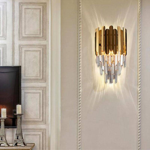 Applique doré en cristal moderne - vue 4 sur 6