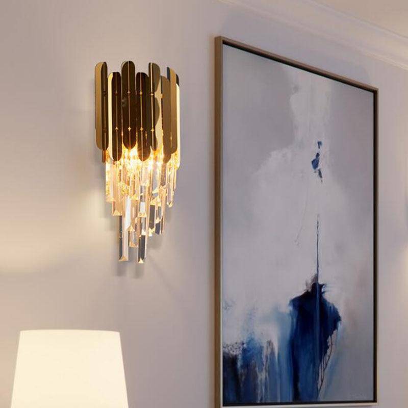 Applique doré en cristal moderne - vue 5 sur 6