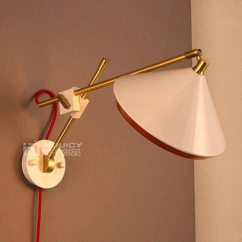 Applique murale LED ajustable dorée Vintage - vue 3 sur 5