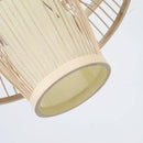 Suspension design en cage en bambou Farmhouse