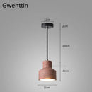 Suspension ciment style terrazzo de couleur Vintage