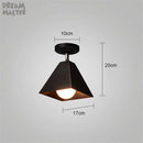 Suspension design LED en métal avec plusieurs abat-jours industriels